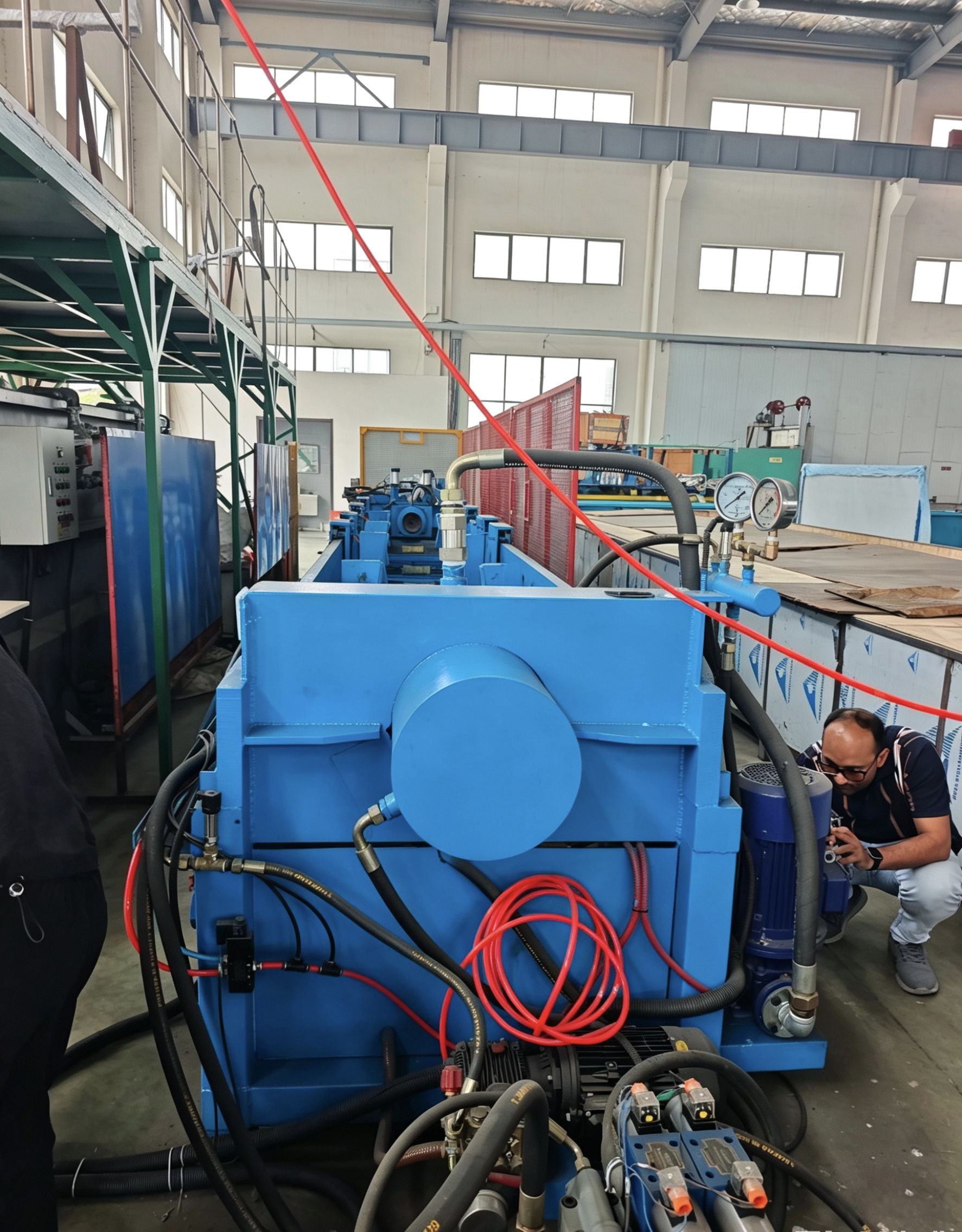 steel pipe hydro testing machine